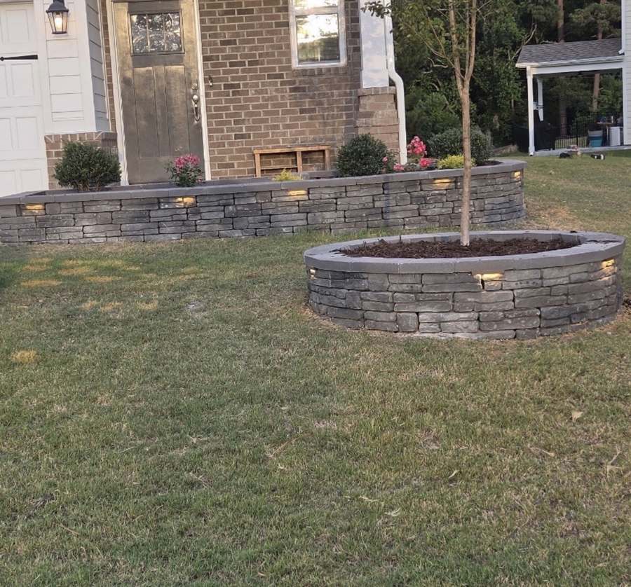 Recent landscaping project